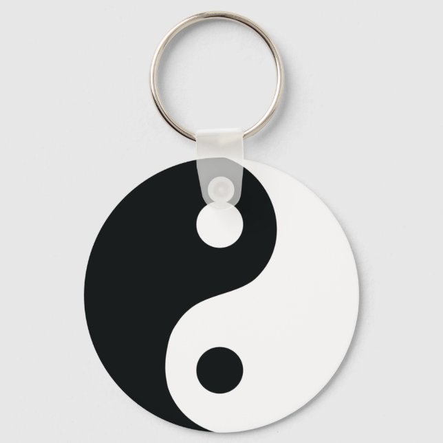 Llavero icono de ying y yang (Anverso)