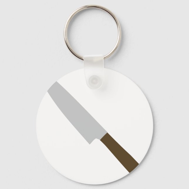 Llavero icono del cuchillo de cocina de chefs (Anverso)