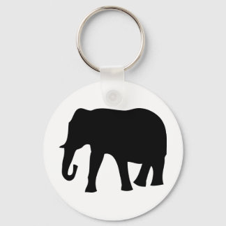 Llavero icono del elefante negro