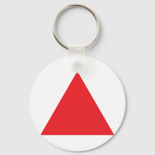 Llavero icono del triángulo rojo
