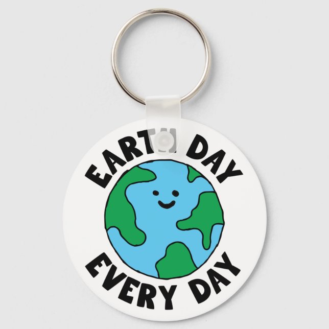 Llavero Icono Ecofriendly EarthDay (Anverso)