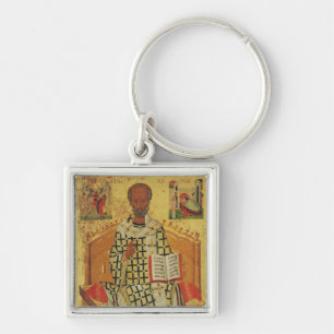 Llavero Icono ortodoxo bizantino de San Nicolás de Mira
