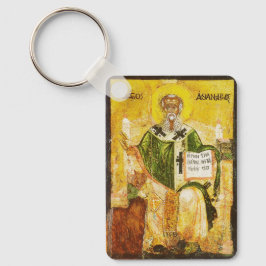 Llavero Icono ortodoxo de San Atanasio de Alejandría