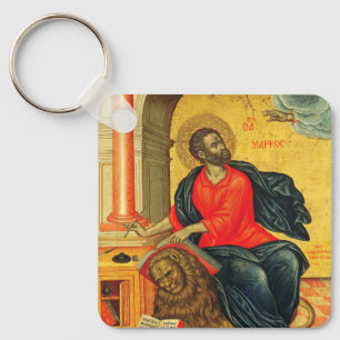 Llavero icono ortodoxo de San Marcos Evangelista