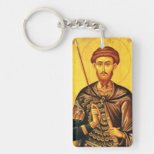 Llavero icono ortodoxo de San Teodoro Tirón