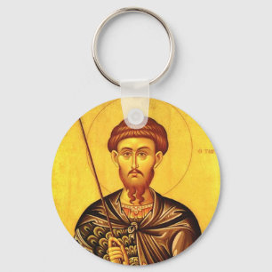 Llavero icono ortodoxo de San Teodoro Tiron