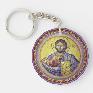 Llavero Icono ortodoxo del Pantocrador de Cristo
