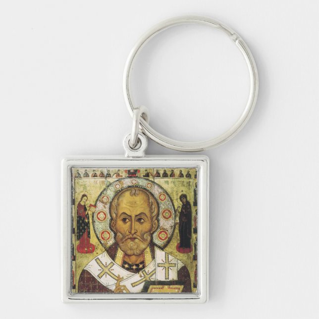 Llavero Icono ruso de San Nicolás (Frente)