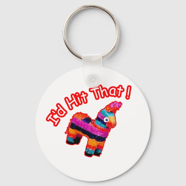 Llavero ID GOLPEÓ ESA graciosa Pinata (Anverso)