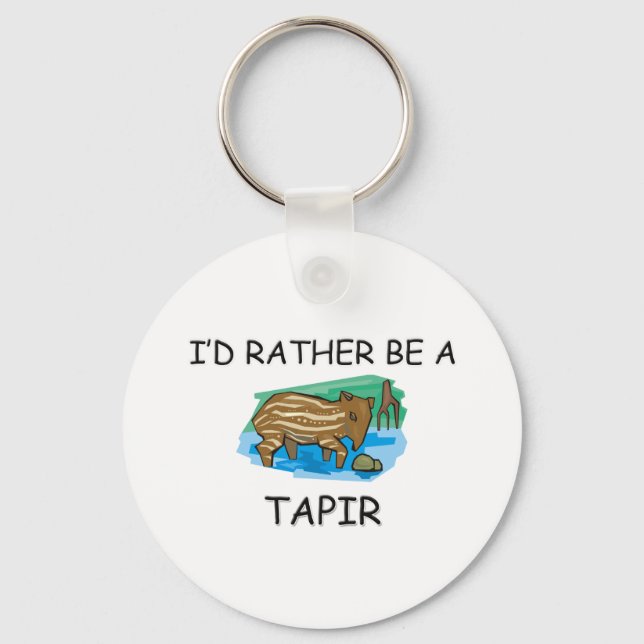 Llavero I'd Rather Be A Tapir (Anverso)