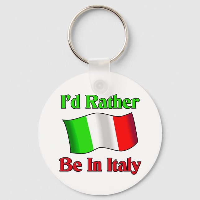 Llavero I'd Rather be in Italy (Anverso)