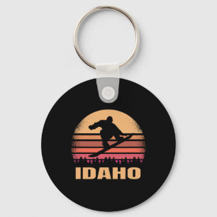 Llavero Idaho Snowboard Vintage Id Snow Boarder Retro 8