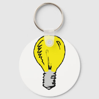 Llavero Idea de bombilla de luz