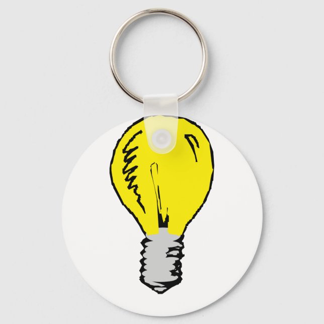 Llavero Idea de bombilla de luz (Anverso)