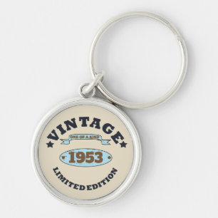 Llavero Idea de regalo de cumpleaños vintage personalizada