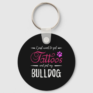 Llavero Idea de regalo de mamá del perro amante del bulldo