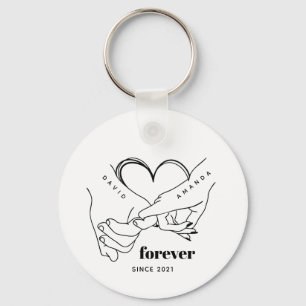 Llavero Idea de regalo de pareja con nombre Personalizado