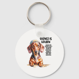 Llavero Ideas de Dachshund para mujeres y miniatura de nov