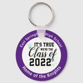 Llavero Ideas de regalo de clase superior Purple High Scho