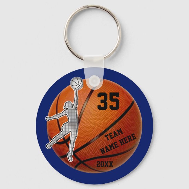 Llavero Ideas de regalo del equipo de baloncesto de person (Anverso)
