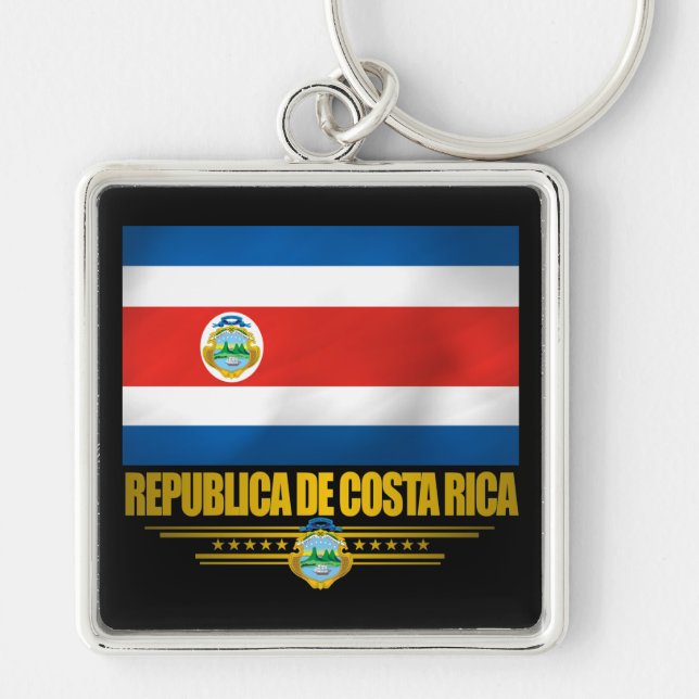Llavero Ideas de regalo "Orgullo Costa Rica" (Frente)