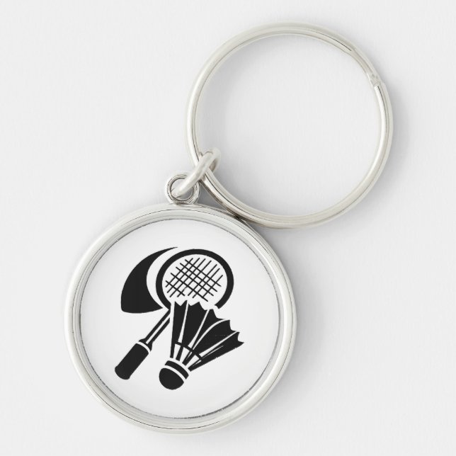 Llavero Ideas de regalos de bádminton (Frente)