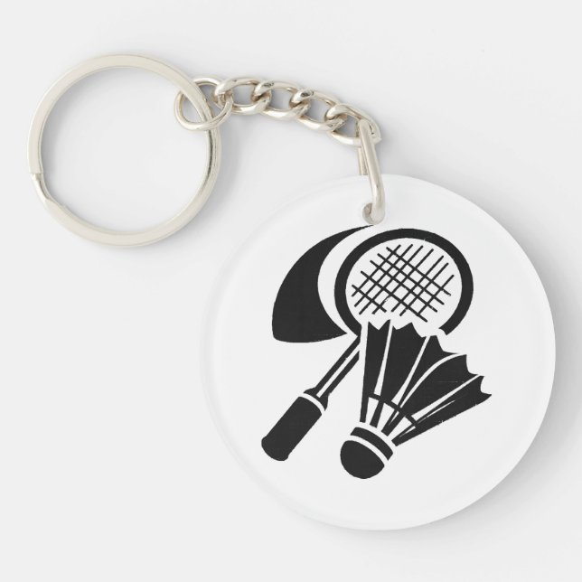 Llavero Ideas de regalos de bádminton (Frente)