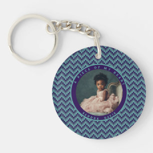 Llavero Ideas de regalos elegantes con estampado de rayas