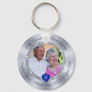 Llavero Ideas Fiestas personalizadas del 45° aniversario 