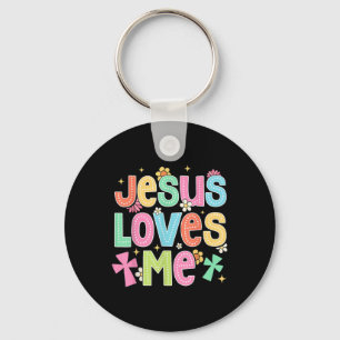 Llavero Iglesia Cristiana Bíblica Groovy Jesús Me Ama