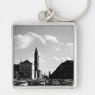 Llavero Iglesia universitaria vintage munich ludwigstraße