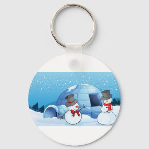 Llavero iglú y snowmen
