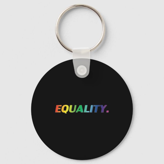 Llavero "igualdad" Orgullo negro arcoíris lgbtq Keychain (Anverso)