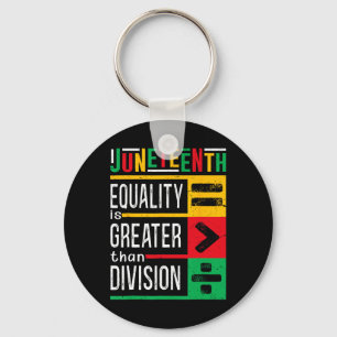 Llavero Igualdad Sobre División Juneteenth Afro Orgullo Pa