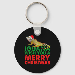 Llavero Iguana Te Desearía Una Feliz Navidad Divertida Igu