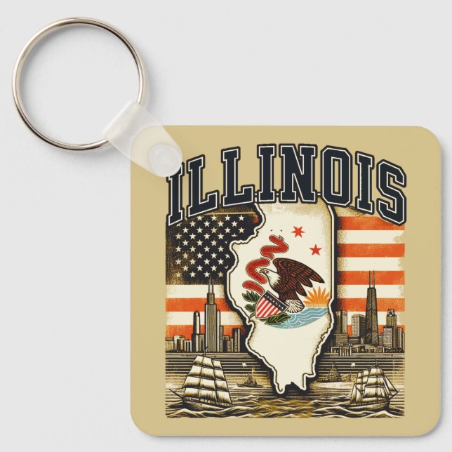 Llavero Illinois (Anverso)