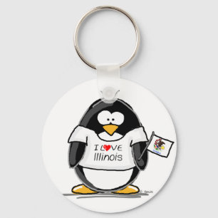 Llavero Illinois Penguin