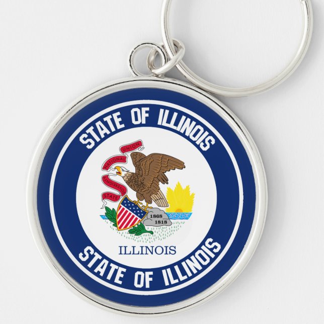 Llavero Illinois Round Emblem (Frente)