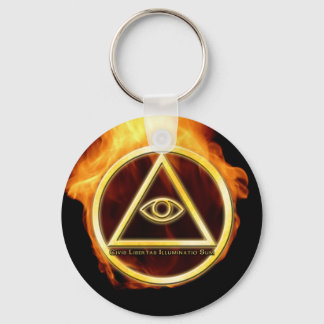 Llavero Illuminati en llamas