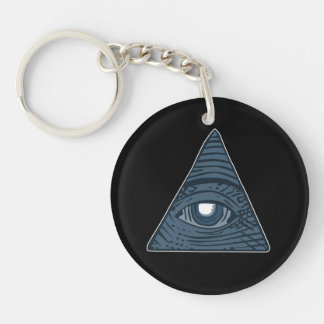 Llavero Illuminati Símbolo de pirámide ocular
