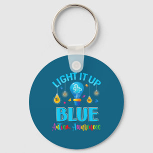 Llavero Ilumina de azul autista conciencia del autismo hom