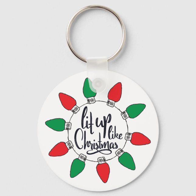 Llavero Iluminar como Navidades Navidades de arte Gráficos (Anverso)