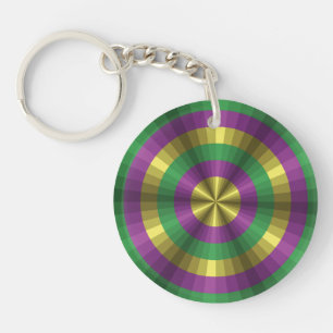Llavero Ilusión de Mardi Gras Keychain acrílico