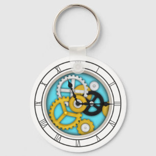Llavero Ilusión de reloj visible Art Aqua