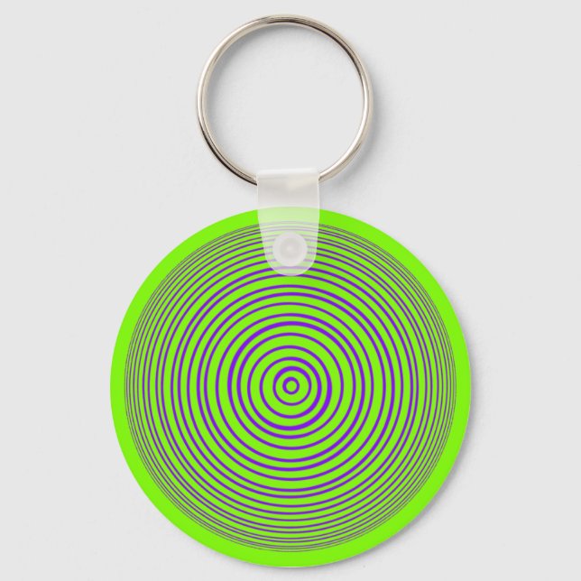 Llavero Ilusión Óptica Oddisphere Purple Lime (Anverso)