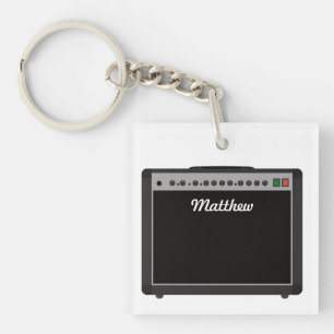 Llavero Ilustracion amplificador personalizado para músico