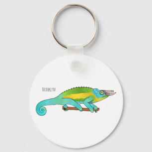 Llavero Ilustracion chameleon personalizado de Jackson