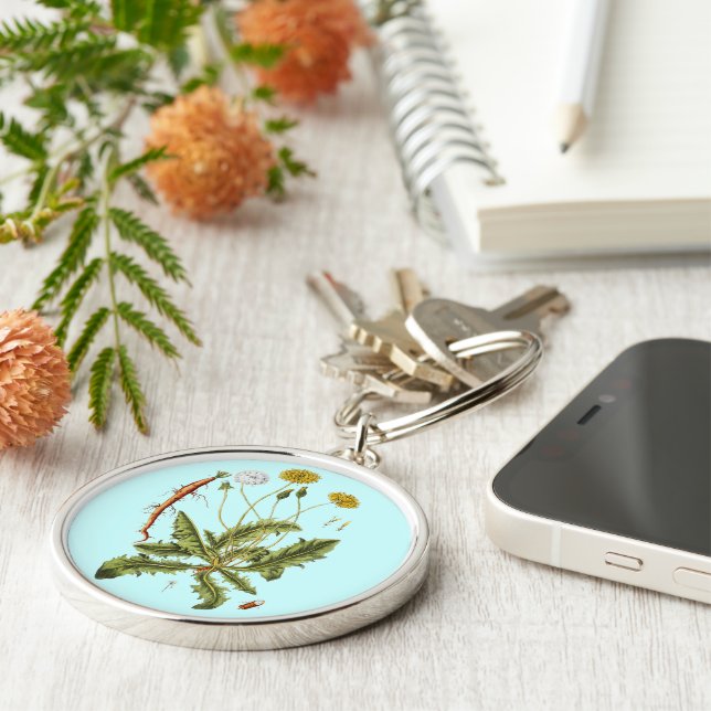 Llavero Ilustracion Dandelion de época (Lado)