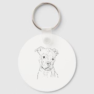Llavero Ilustración de American Staffordshire Terrier