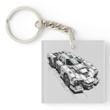 Ilustracion de auto Cyberpunk Ink